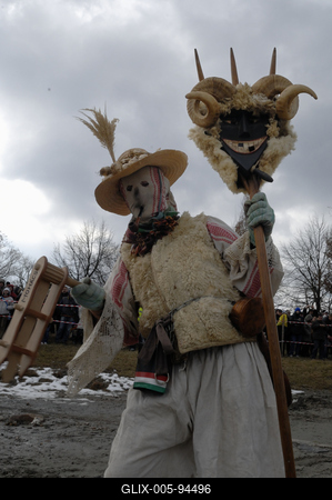 Mohácsi busójárás-stock-foto