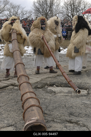 Mohácsi busójárás-stock-foto