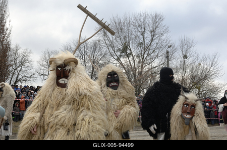 Mohácsi busójárás-stock-foto