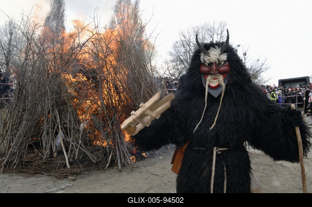 Mohácsi busójárás-stock-foto