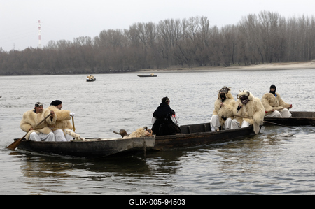 Mohácsi busójárás-stock-foto