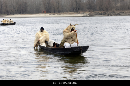 Mohácsi busójárás-stock-foto