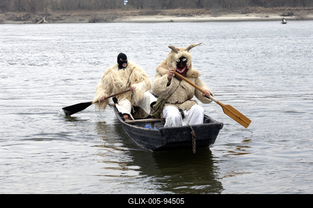 Mohácsi busójárás-stock-foto