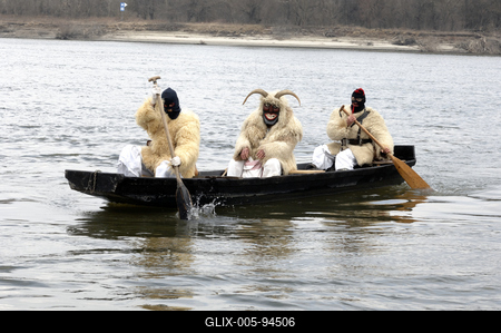 Mohácsi busójárás-stock-foto