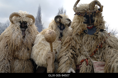 Mohácsi busójárás-stock-foto