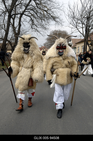 Mohácsi busójárás-stock-foto