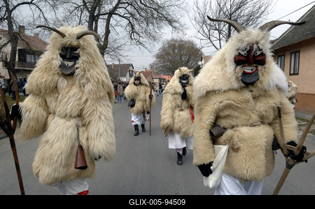 Mohácsi busójárás-stock-foto