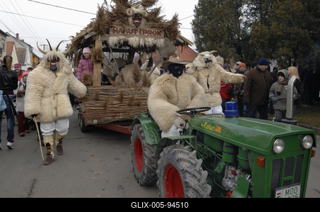 Mohácsi busójárás-stock-foto