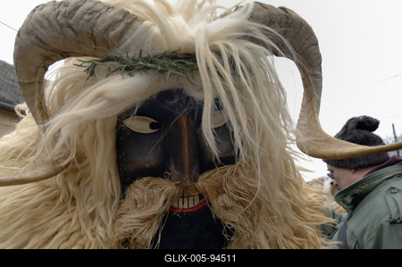 Mohácsi busójárás-stock-foto