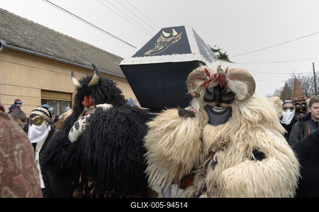 Mohácsi busójárás-stock-foto