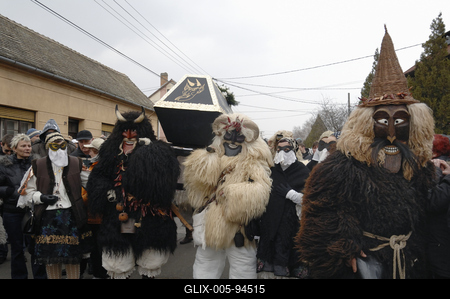 Mohácsi busójárás-stock-foto