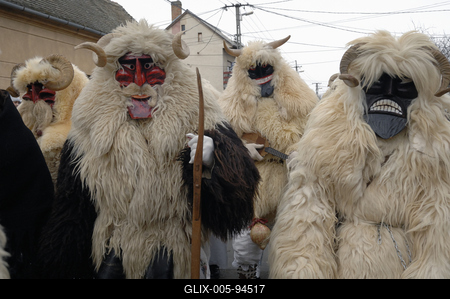 Mohácsi busójárás-stock-foto