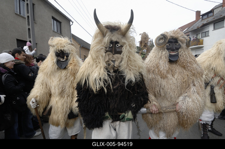 Mohácsi busójárás-stock-foto