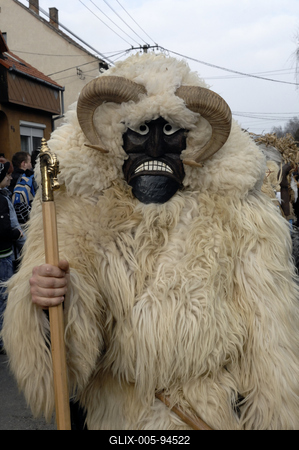 Mohácsi busójárás-stock-foto