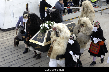 Mohácsi busójárás-stock-foto