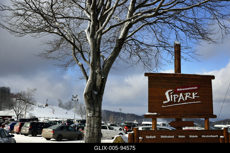 Mátraszentistváni Sípark-stock-foto