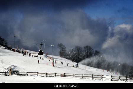 Mátraszentistváni Sípark-stock-foto