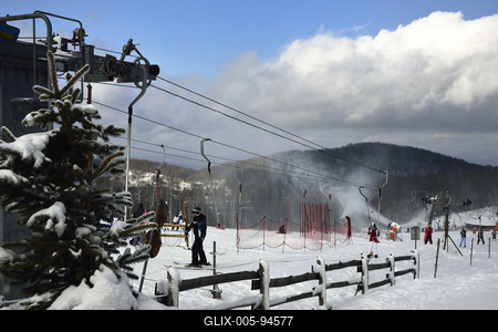 Mátraszentistváni Sípark-stock-foto