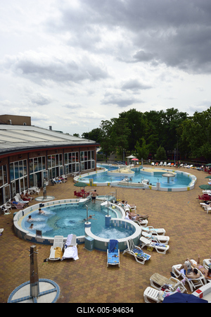 Gyopárosfürdő-stock-foto