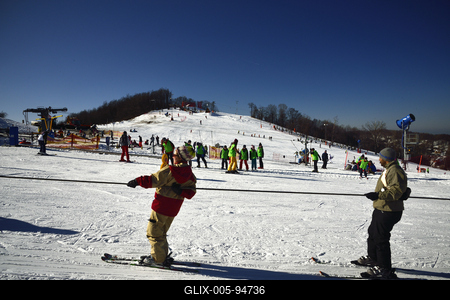Mátraszentistváni Sípark-stock-foto