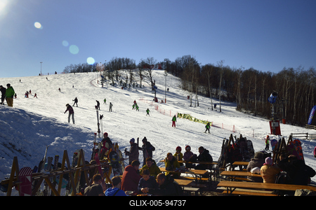 Mátraszentistváni Sípark-stock-foto