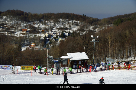 Mátraszentistváni Sípark-stock-foto