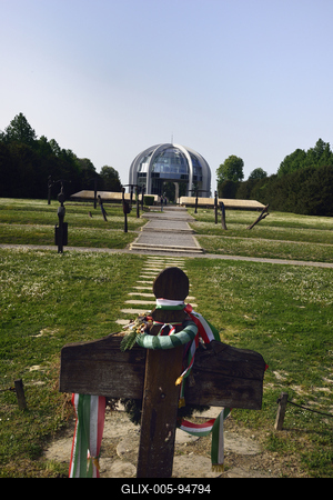 Mohácsi Történelmi Emlékhely-stock-foto