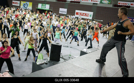FittAréna a Budapest Sportarénában-stock-foto