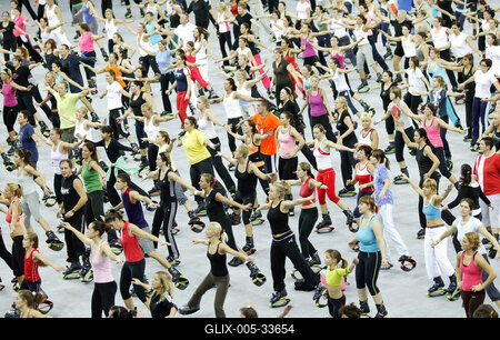 FittAréna a Budapest Sportarénában-stock-foto