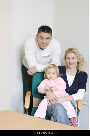 Balzsay Károly és családja-stock-foto