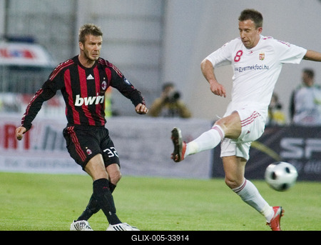 Magyar Ligaválogatott - AC Milan-stock-foto