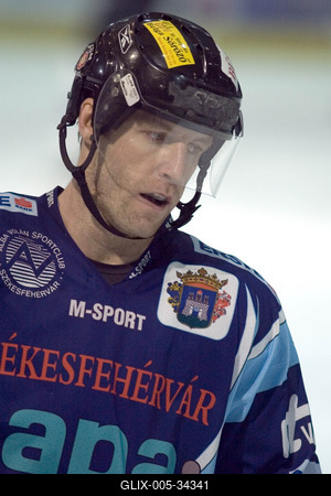 UTE-Alba Volán jégkorong mérkőzés-stock-foto