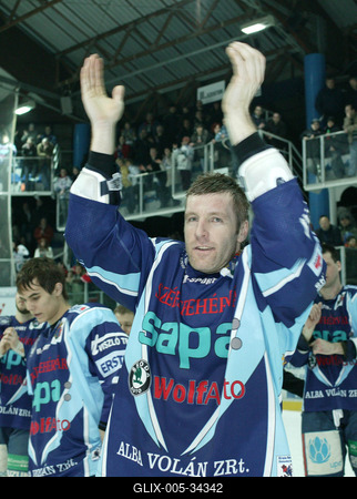 UTE-Alba Volán jégkorong mérkőzés-stock-foto