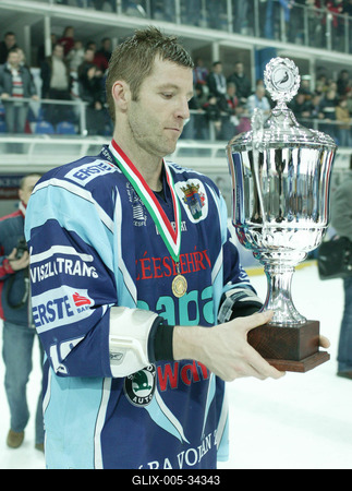 UTE-Alba Volán jégkorong mérkőzés-stock-foto