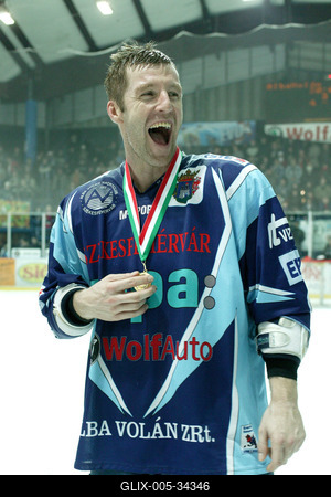 UTE-Alba Volán jégkorong mérkőzés-stock-foto