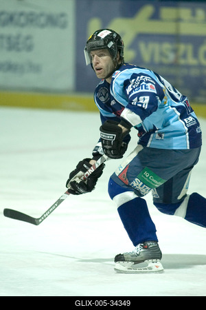 UTE-Alba Volán jégkorong mérkőzés-stock-foto