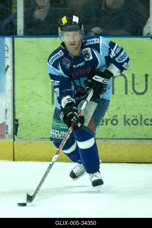 UTE-Alba Volán jégkorong mérkőzés-stock-foto