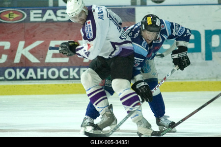 UTE-Alba Volán jégkorong mérkőzés-stock-foto