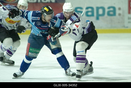 UTE-Alba Volán jégkorong mérkőzés-stock-foto