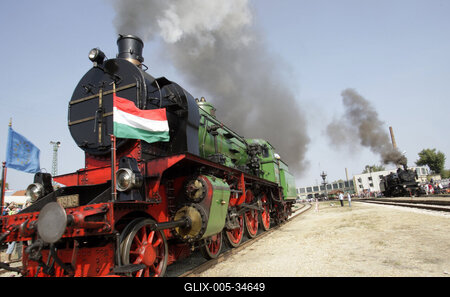 Vasúttörténeti Park-stock-foto