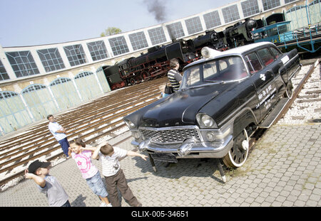 Vasúttörténeti Park-stock-foto