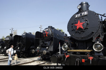 Vasúttörténeti Park-stock-foto