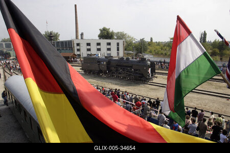 Vasúttörténeti Park-stock-foto