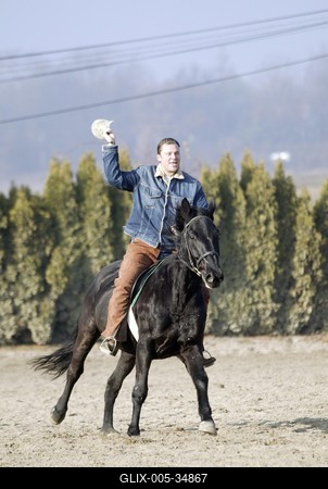 Kósa L. Adolf lovagol-stock-foto