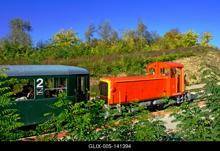Vál-völgyi kisvasút-stock-foto