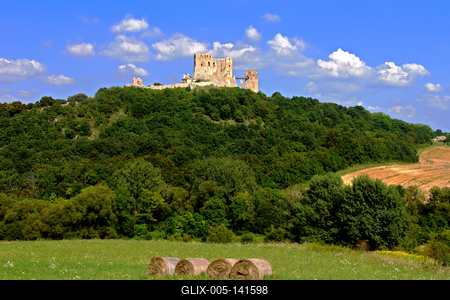 A cseszneki vár-stock-foto