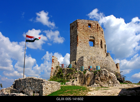 A cseszneki vár-stock-foto