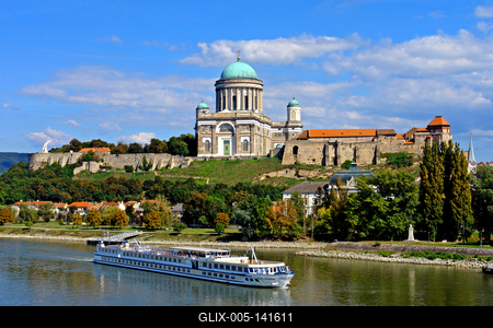 Az esztergomi Bazilika-stock-foto