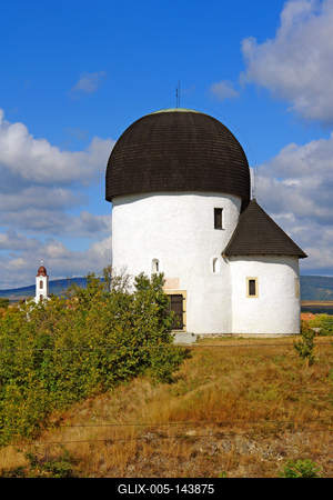 Öskü, kerektemplom-stock-foto