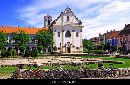 Vác, Március 15.tér-stock-foto